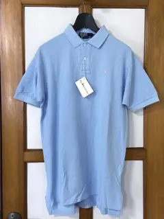 90s USA製 未使用 ラルフローレン ポロシャツ デッドストック M ブルー