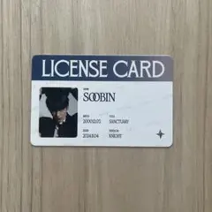 SOOBIN LICENSE CARD SANCTUARY