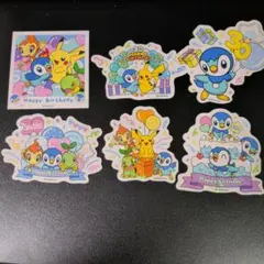 韓国限定　ポケモン30周年記念 ステッカー　シンオウ地方 6枚セット