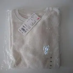 ユニクロ　ワッフルクルーネックT