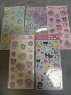 サンリオ　すりガラス風シール