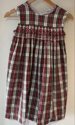 kids vintage チェック　ワンピースのサムネイル