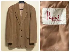 ★ Papas パパス クルミボタン コーデュロイ テーラードジャケット L ★