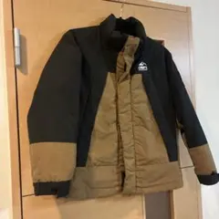 CAMP7 ダウンコート 140サイズ ベージュ/ブラック