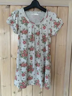 AS KNOW AS チュニックワンピ 花柄