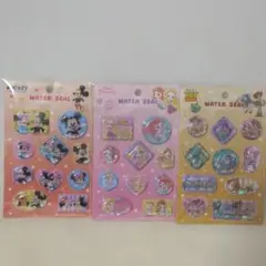 ウォーターシール　ミッキー　プリンセス　トイストーリー　3点セット