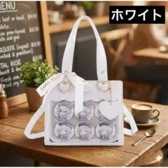 【新品】白　痛バッグ トートバッグ ショルダーバッグ 痛バ　ホワイト