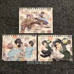 【最遊記xサンリオ】イラストカード《八戒＋天蓬 x シナモロール&けろっぴ》3枚