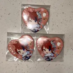 莉犬くん すとぷり2022クリスマスグッズ ハート缶バッジ デフォ