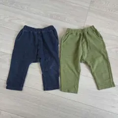 【80】サマナルパンツ　10分丈　デニム・カーキ