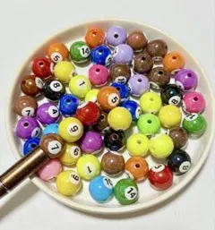 カスタムボールペン対応 ビリヤード玉ビーズ