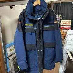 美品 L相当◎GmbH ドイツ海軍甲板用 ロングジャケット 防寒パーカー 希少