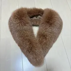 毛皮　ブラウンファー　ストール　マフラー