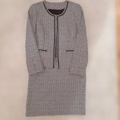 美品 ツイード セットアップ スーツ スカート 13AR XL大きいサイズ