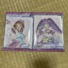 アイカツ　プリパラ　サイン色紙コレクション　大空あかり　真中らぁら