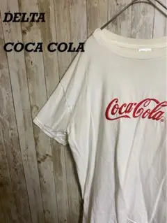 【47】希少レアUSA製デルタプロCOCA COLA コカコーラ刺繍Tee