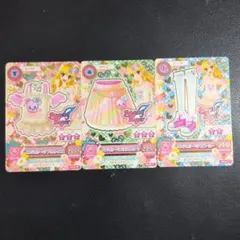 アイカツフレンズ！ ピュアシャイニングダイヤモンドコーデ3枚セット