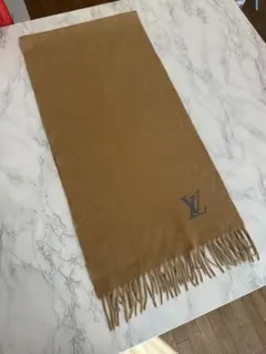 美品LOUIS VUITTON ベージュ カシミヤ マフラー