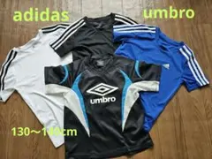 adidas umbro スポーツシャツ 3色セット キッズ