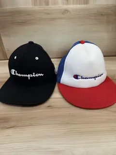 ⭐️早い者勝ちレア❗️⭐️Champion ブラック ベースボールキャップ　2個セット
