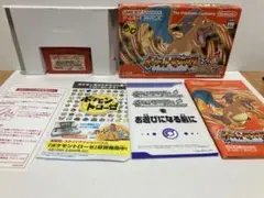 GBA ゲームボーイアドバンス ポケットモンスターファイアレッド 箱説明書あり