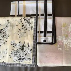 ハンカチセット 花柄 ストライプ MICHEL KLEIN