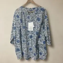 hareiro しまむら　ブラウス　インド製　サイズL