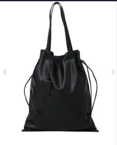コンバース レザートートバッグ GATHERED TOTE BAG ブラック 黒のサムネイル