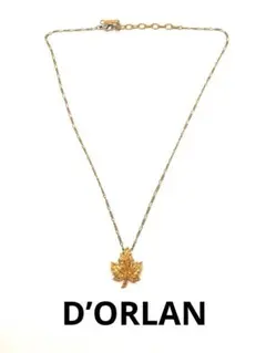 D’ORLAN ドーラン ネックレス 楓 ゴールド ヴィンテージ レディース