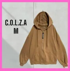 [C.O.L.Z.A] 英文字ロゴ　パーカー　ジッパー　ポケット　フーディ　長袖のサムネイル