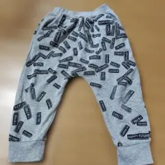 メッセージプリント グレー ハーフパンツ 100cm