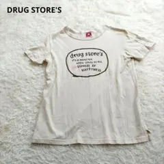 DRUG STORE'S　ドラッグストアーズ　ブランドロゴプリント　半袖Tシャツ