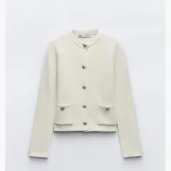 ZARA ショートテクスチャージャケット　XS