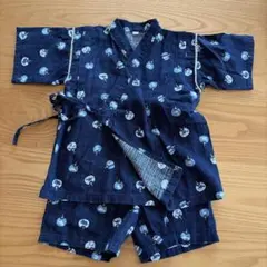 綿100% 甚平 ネイビー 110cm