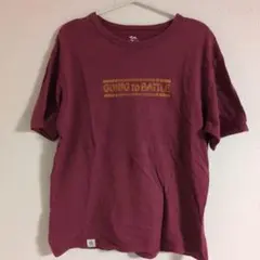 桃太郎ジーンズ バーガンディ GOING TO BATTLE Tシャツ Lサイズのサムネイル