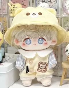 10cm ぬいぐるみ服 着せ替え ジャージ 黄 ぬい活 推しぬい-B2514