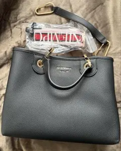 アルマーニ　ショルダーバッグ　ブラック　2way　MyEA　ポーチ