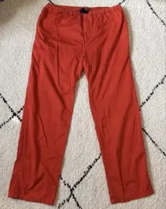 珍品　クライミング イージーパンツ オレンジ色 ウエストゴム XLサイズ相当