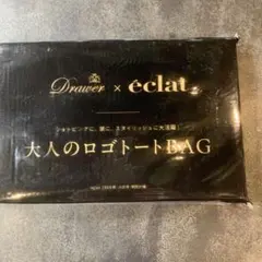 Drawer × éclat 大人のロゴトートBAG