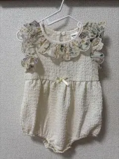 SHEIN フリル付きロンパース 0-1M