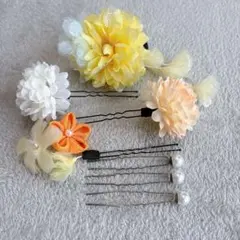 7点セット 髪飾り ヘアアクセサリー 花飾り 和装 成人式 結婚式