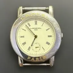 【ヴィンテージ希少品】LANCEL PARIS アイボリー文字盤 腕時計 日本製のサムネイル