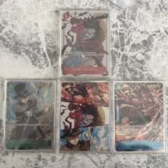 【三兄弟セット】ワンピースカード ルフィ・サボ・エース SP パラレル3枚セット