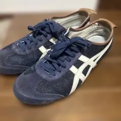 Onitsuka Tiger メキシコ66 スニーカー デニム素材 ネイビー
