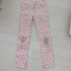 ピンク ハート柄 スキニーパンツ