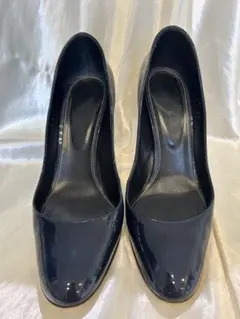 sergio rossi パンプス　ブラック　レザー　24cm セルジオロッシ