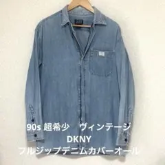 90s ヴィンテージDKNY ジップアップ デニムシャツ ジャケットのサムネイル