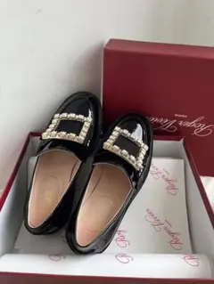 ロジェヴィヴィエ、未使用ネイビー37 ロジェヴィヴィエフラットシューズネイビー37