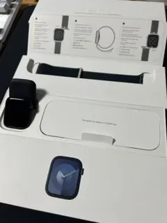 【美品】Apple Watch シリーズ9 ミッドナイトアルミニウム45mm