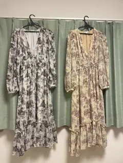MOUSSY 長袖ロングワンピース